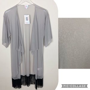 NWT. Lularoe Monroe Fringe Kimono Coverup